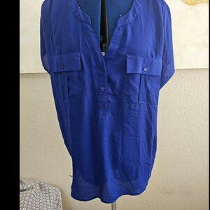 INC Blue Blouse
